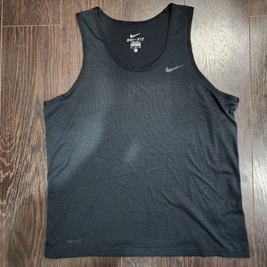 Men's Nike Black Dry Fit Tank - Medium